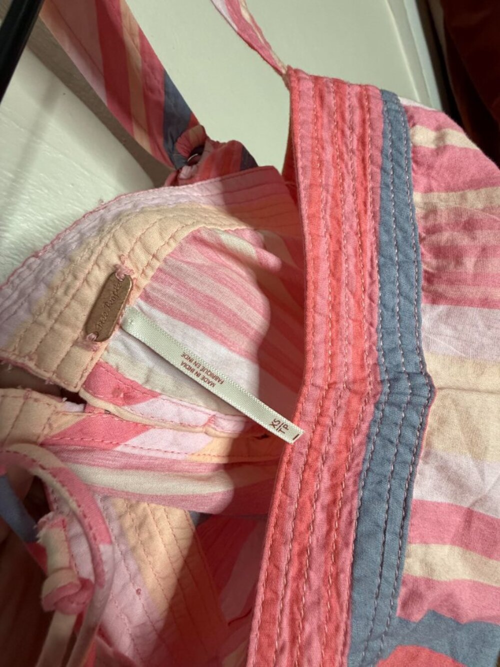 Free People Primavera Stripe Drop waist Sun dress XS NWOT $149 - Picture 6 of 11